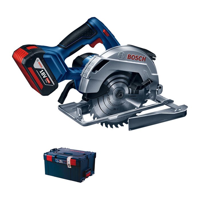 BOSCH Professional GKS 18V-57 G Akku-Handkreissäge-Set 18,0 V, mit 2 Akkus