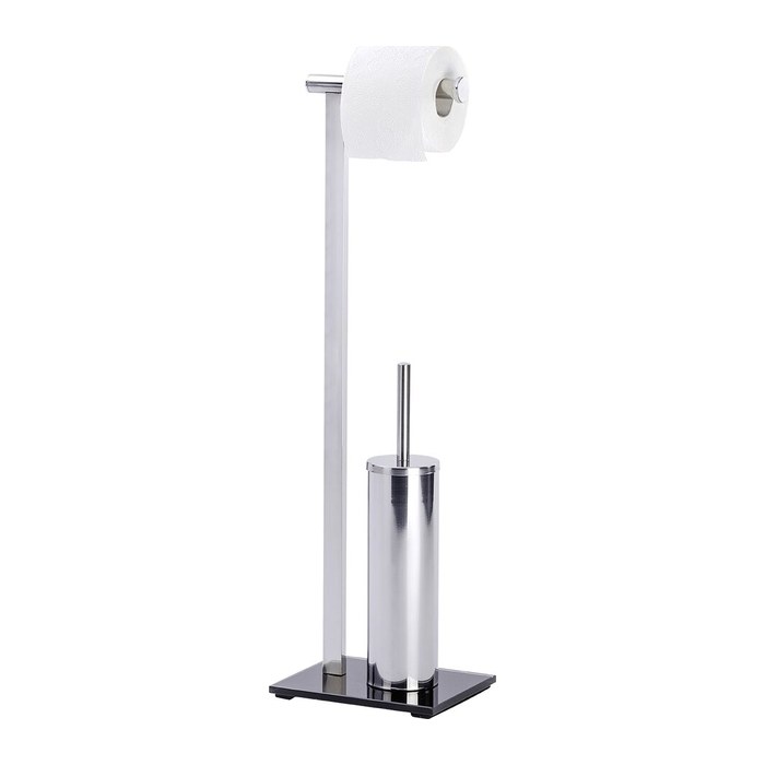 WENKO WC-Garnitur Lava silber Metall, 1 St.