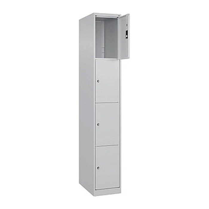 CP Schließfachschrank Classic Plus lichtgrau 080000-104 S10008, 4 Schließfächer 30,0 x 50,0 x 185,0 cm