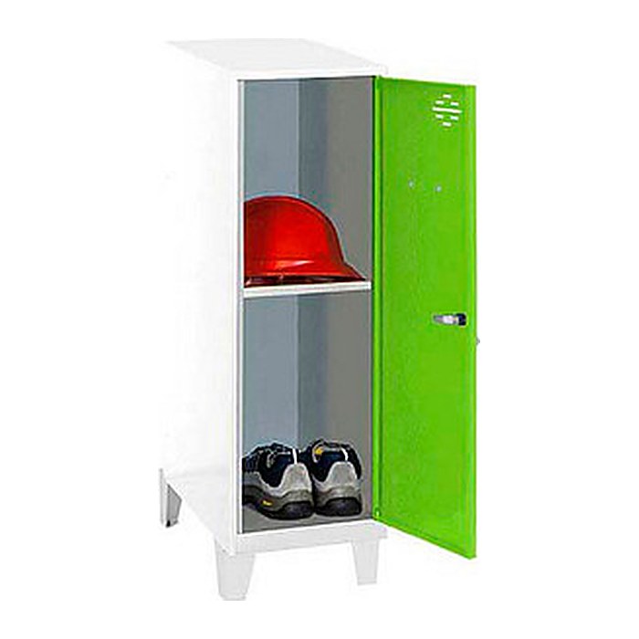 Simonrack Spind SIMONLOCKER DISM weiß, grün 8425437122194, 1 Schließfach 40,0 x 50,0 x 101,5 cm