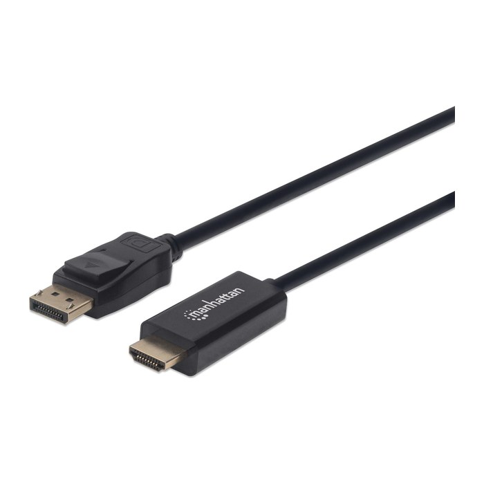 MANHATTAN 1080p DisplayPort auf HDMI-Kabel schwarz 1,8