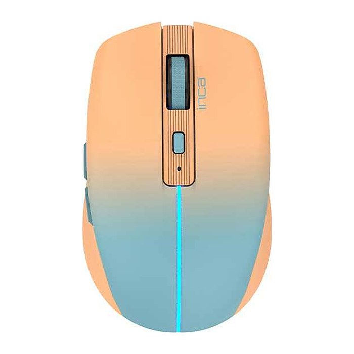 INCA Wrls Maus 1600DPI/2xBT5.1/6Tasten/LED/2.4GHzUSB-C