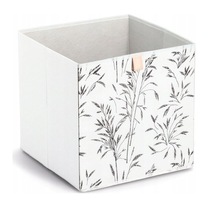 Zeller Grass Aufbewahrungsbox weiß 32,0 x 32,0 x 32,0 cm, 1 St.