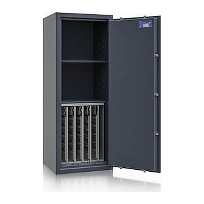 ISS safe4key Schlüsseltresor grau mit 440 Haken, Doppelbartschloss, 50,0 x 42,0 x 130,0 cm, 1 St.