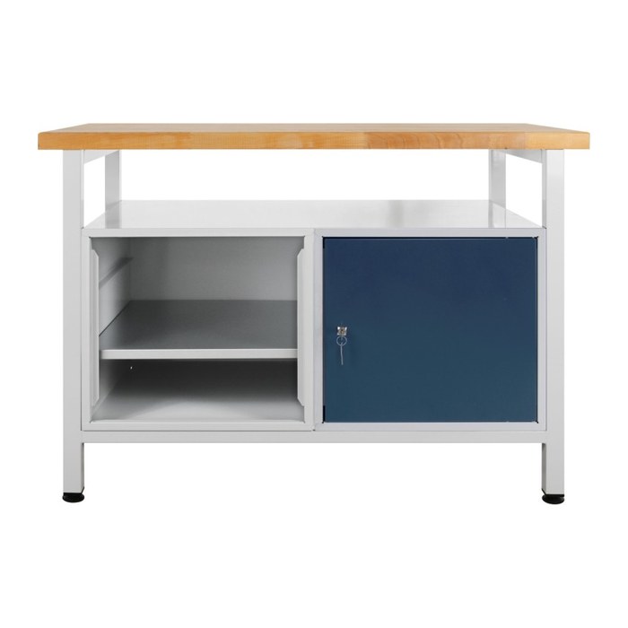 ADB Werkbank lichtgrau, anthrazitgrau 120,0 x 60,0 x 84,0 cm