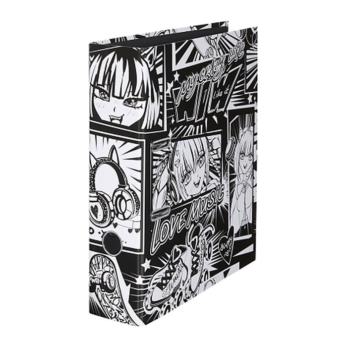 FALKEN Manga Black and White Motivordner 8,0 cm DIN A4, 1 St.