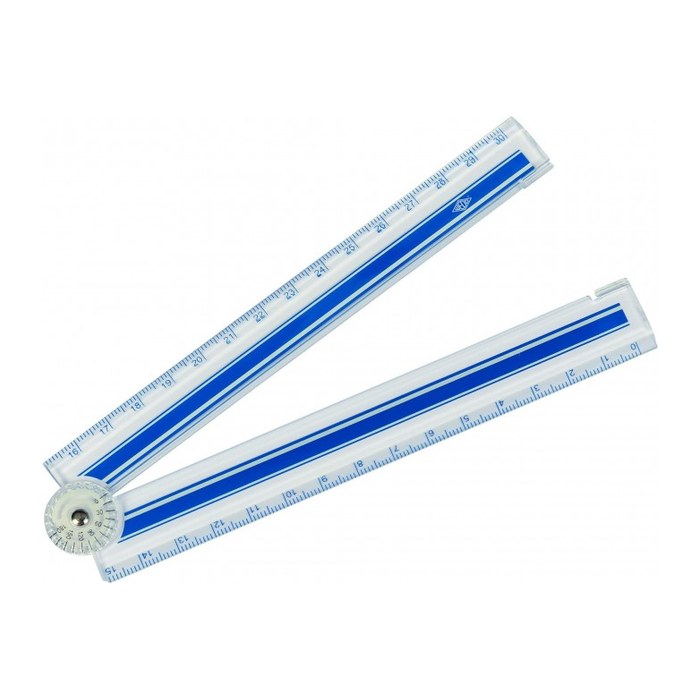 WEDO Schneidelineal 15-30 cm, silber