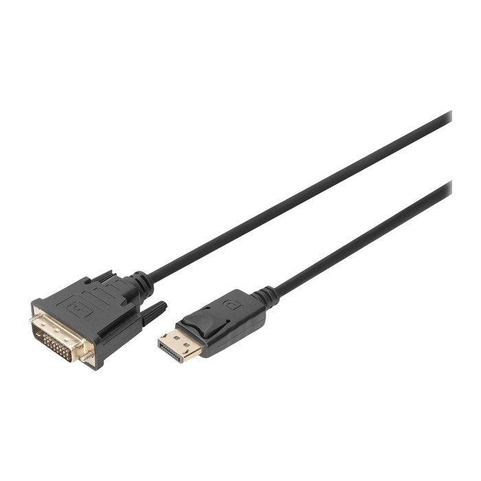 DIGITUS DisplayPort Adapterkabel, DP auf DVI-D, 3,0m, sw