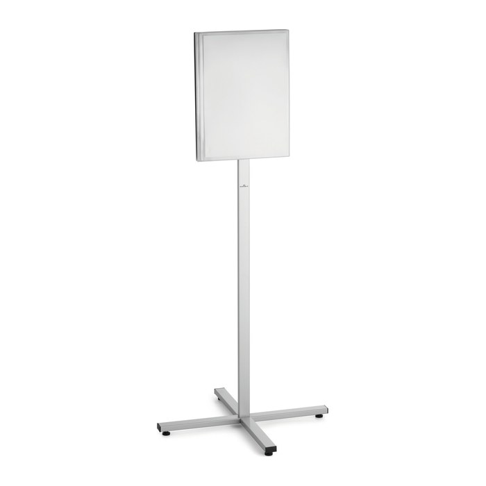 DURABLE Infoständer INFO STAND OUTDOOR silber DIN A3 63,8 x 63,8 x 142,0 cm, 1 St.