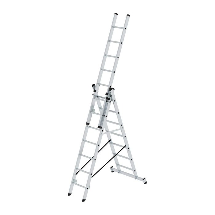 MUNK Vielzweckleiter 11107 silber 3x 7 Sprossen, H: 503,0 cm