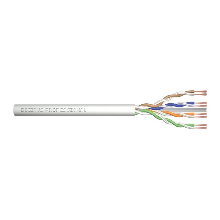 DIGITUS CAT 6A U/UTP Twisted Pair Roh-Patchkabel,305m,grau