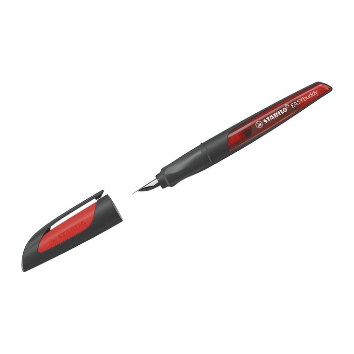 STABILO EASYbuddy Patronenfüller schwarz/rot M (mittel), 1 St.