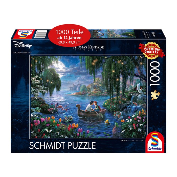 Schmidt Disney Ariel und Prinz Eric Puzzle, 1000 Teile