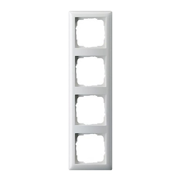 GIRA 4-fach Steckdosenrahmen Standard 55 weiß 29,5 x 8,1 cm, 1 St.