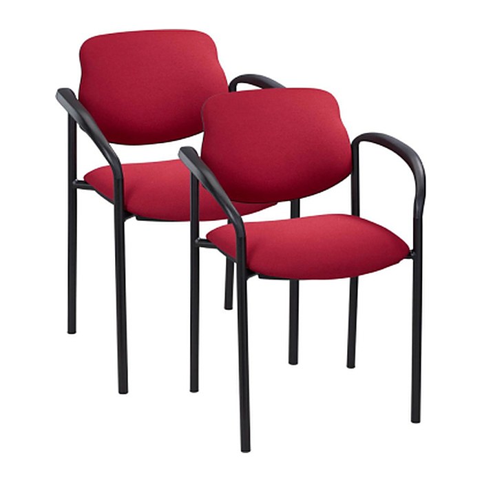 Nowy Styl Besucherstühle Styl bordeaux Stoff, 2 St.