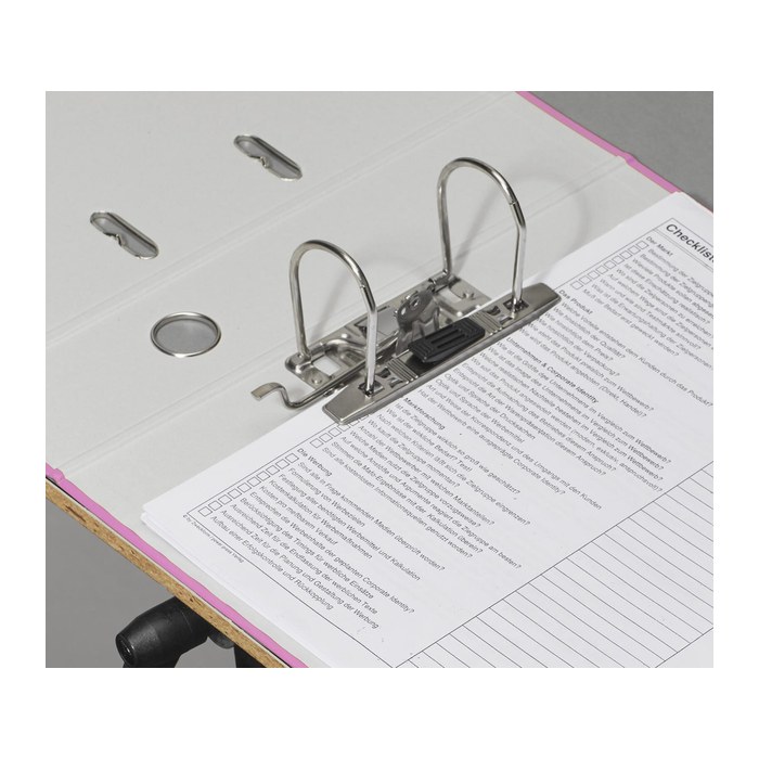 DONAU Klassik Ordner pink Karton 7,5 cm DIN A4, 1 St.