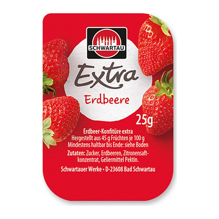SCHWARTAU Extra Erdbeere Konfitüre, 100 St.