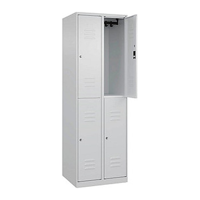 CP Spind Classic Plus lichtgrau 080300-20 S10041, 4 Schließfächer 60,0 x 50,0 x 185,0 cm