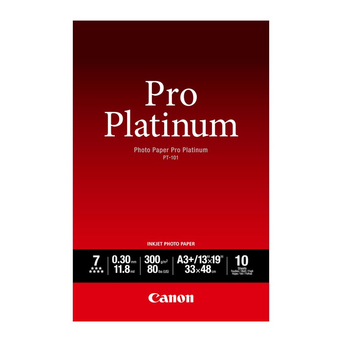 Canon Fotopapier PT-101 DIN A3+ glänzend 300 g/qm 10 Blatt