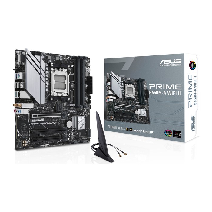 ASUS PRIME B650M-A WIFI II (AMD,AM5,DDR5,mATX)