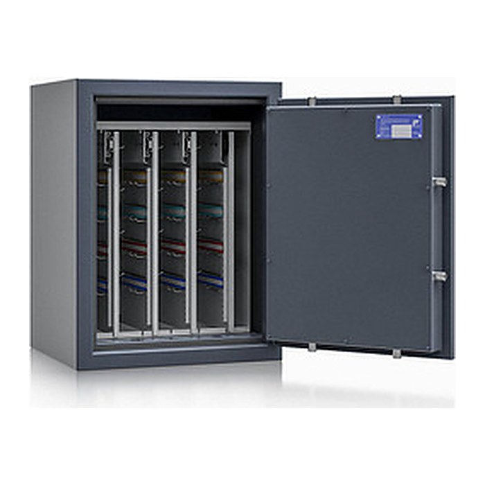 ISS safe4key Schlüsseltresor grau mit 192 Haken, Doppelbartschloss, 50,0 x 42,0 x 65,0 cm, 1 St.