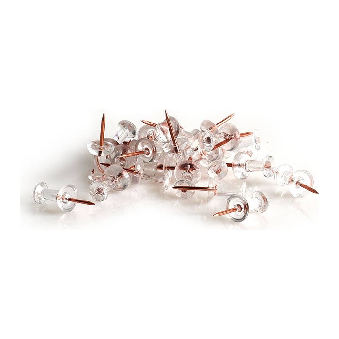 Zeller Pinnnadeln transparent, 25 St.