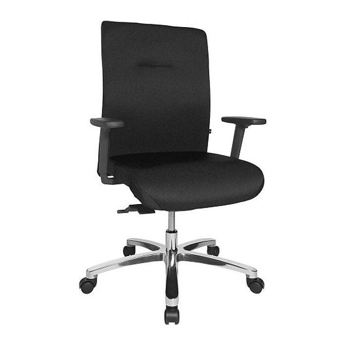 Topstar XXL Bürostuhl Big Star 10, BT190T W50 Stoff schwarz, Gestell alu