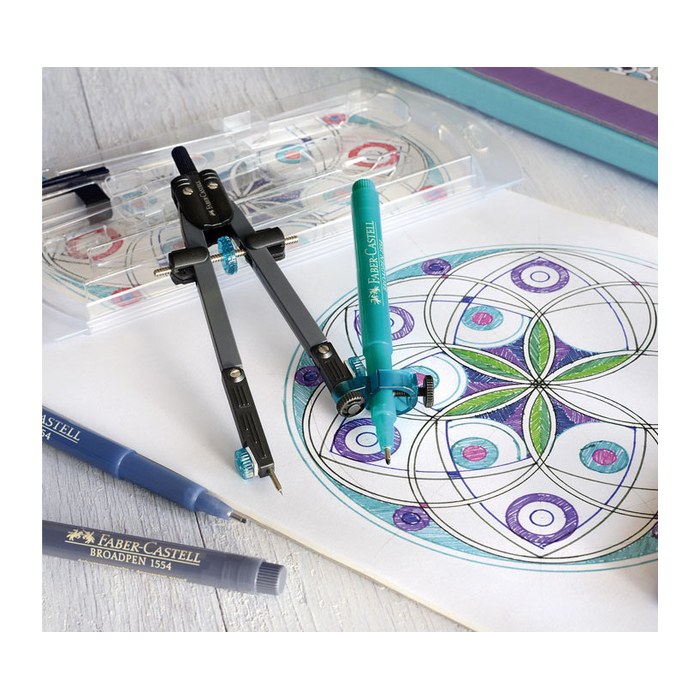 FABER-CASTELL Zirkel silber, 1 St.