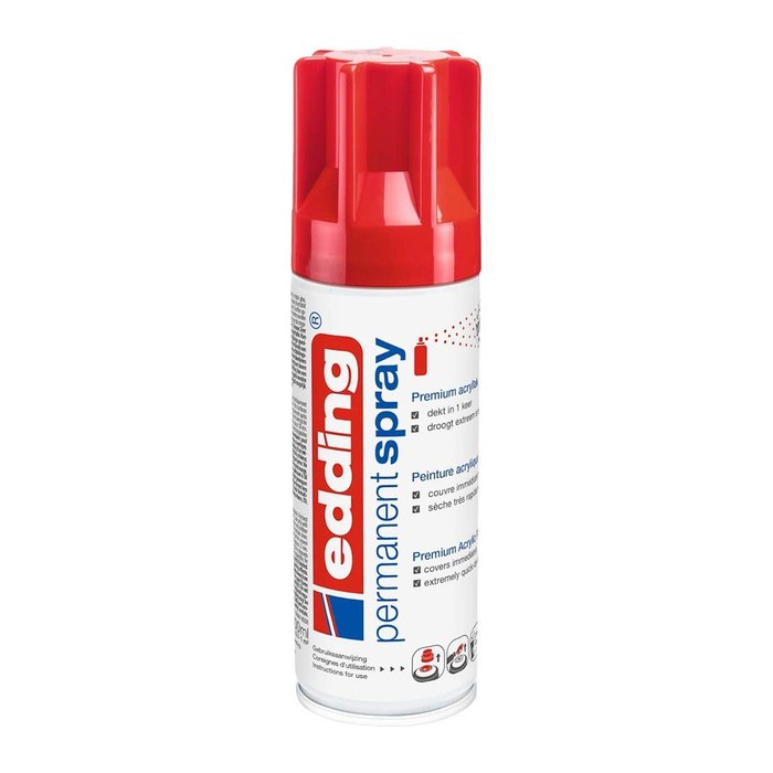 edding 5200 Acrylspray Sprühfarbe verkehrsrot matt, 1 St.