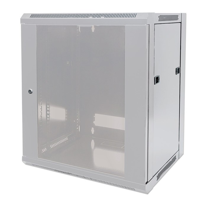 INTELLINET Wandverteiler 9HE 570x450mm grau,unmontiert