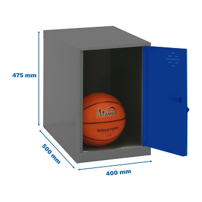 Simonrack Spind SIMONLOCKER DISM anthrazit, blau 8425437117671, 1 Schließfach 40,0 x 50,0 x 47,5 cm