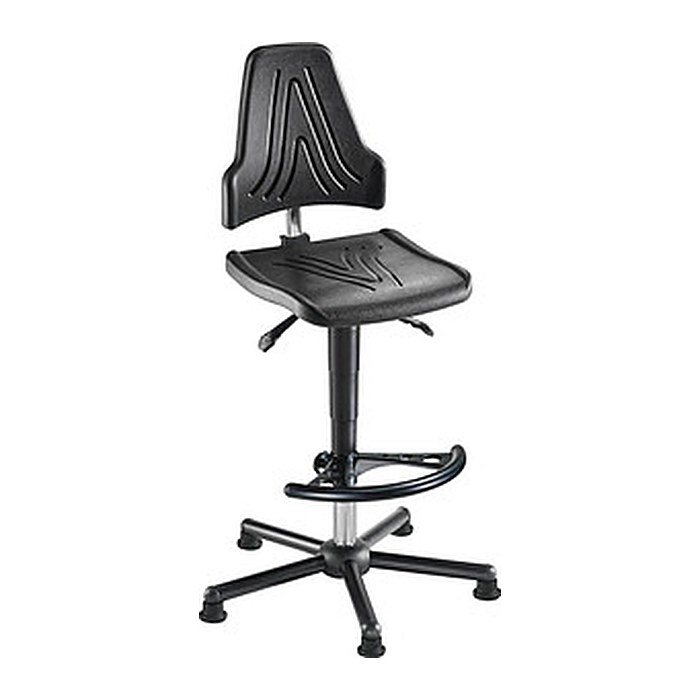 meychair XXL Arbeitsdrehstuhl W19-25-H-PU-FS7 ESD schwarz