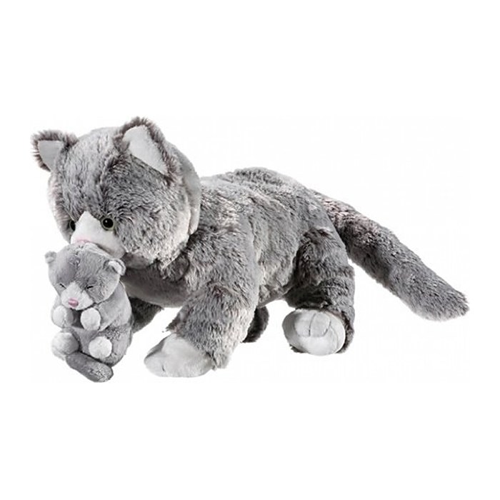heunec® Katzenmami mit Baby Misanimo Kuscheltier