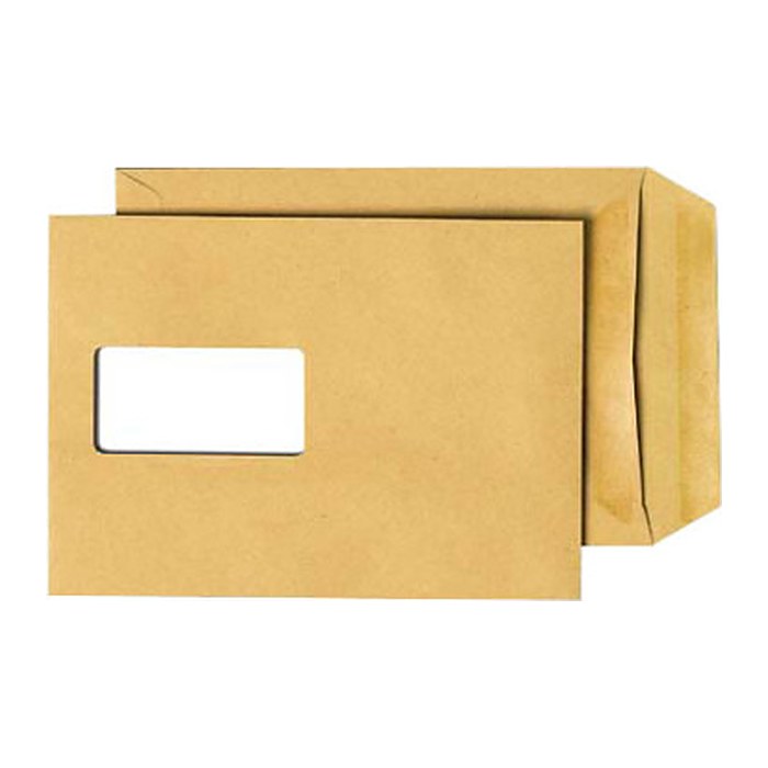 MAILmedia Versandtaschen DIN C5 mit Fenster braun 250 St.