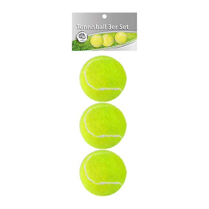 Idena Tennisbälle gelb/grün, Ø 6,5 cm, 3 St.