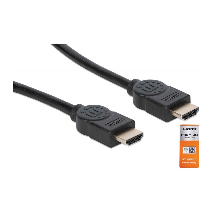 MANHATTAN Premium HDMI-Kabel Ethernet-Kanal 4K@60HZ 1,8m