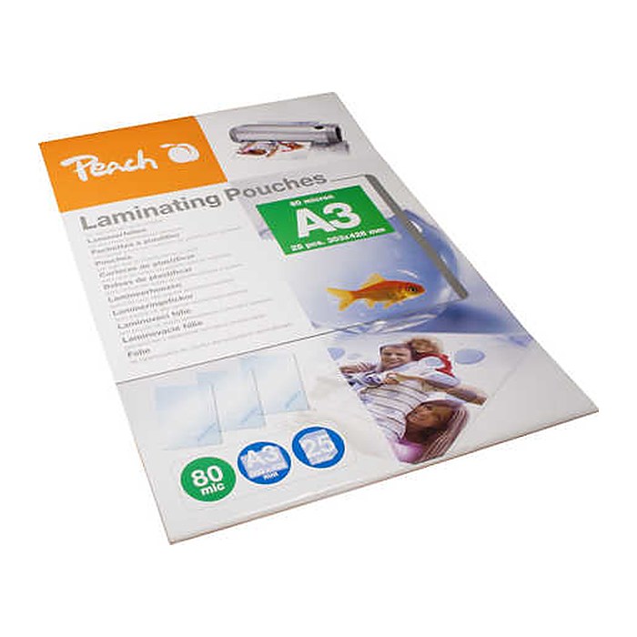Peach Laminierfolien A3 80mic glänzend PPR080-01 25PK