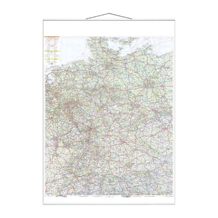 FRANKEN Straßenkarte Karton