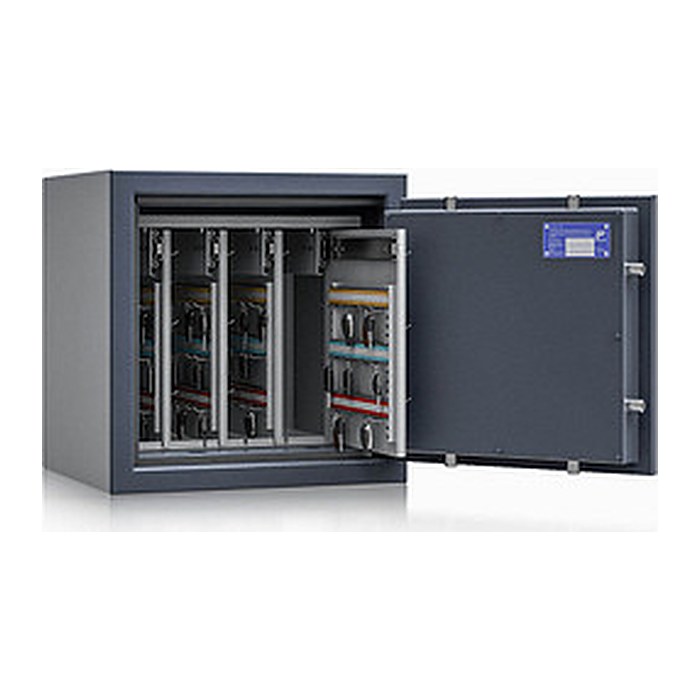 ISS safe4key Schlüsseltresor grau mit 144 Haken, Doppelbartschloss, 50,0 x 42,0 x 50,0 cm, 1 St.