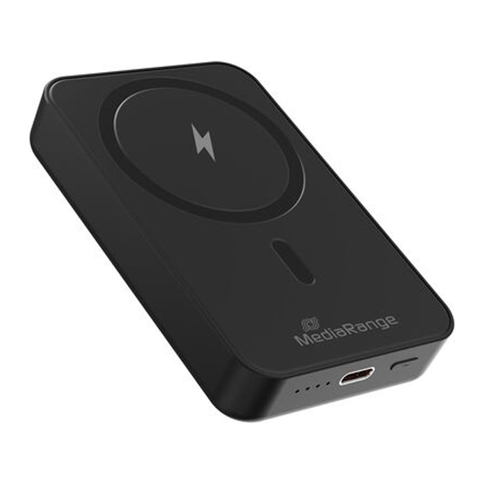 MediaRange Powerbank 10000mAh MagSafe USB-C PD schwarz