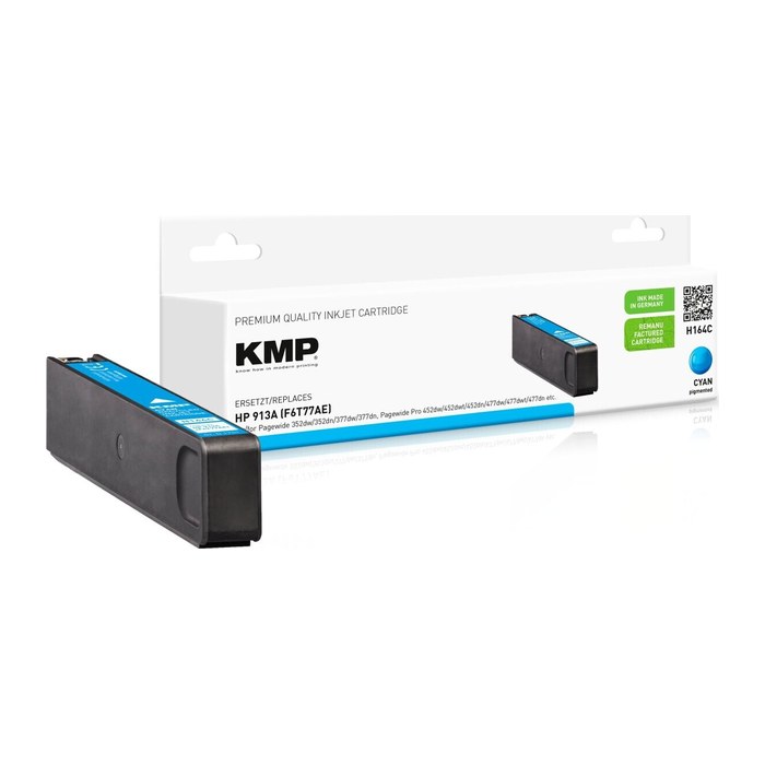 KMP H164C cyan Druckerpatrone kompatibel zu HP 913A (F6T77AE)