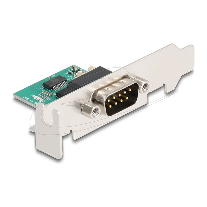 DELOCK USB auf RS-232 Konverter Pfostenst.low profile Blende