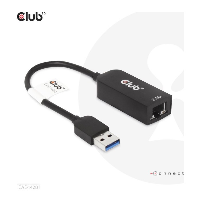Club3D Adapter USB 3.2 Typ A > RJ45 2.5Gb retail