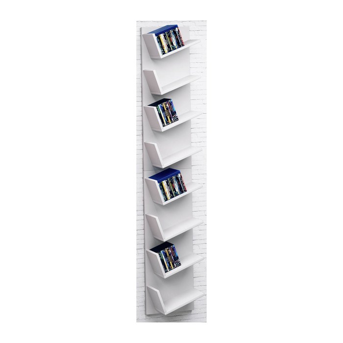VCM my home Bücherregal Lansi Maxi weiß 33,0 x 16,0 x 180,0 cm, 1 St.