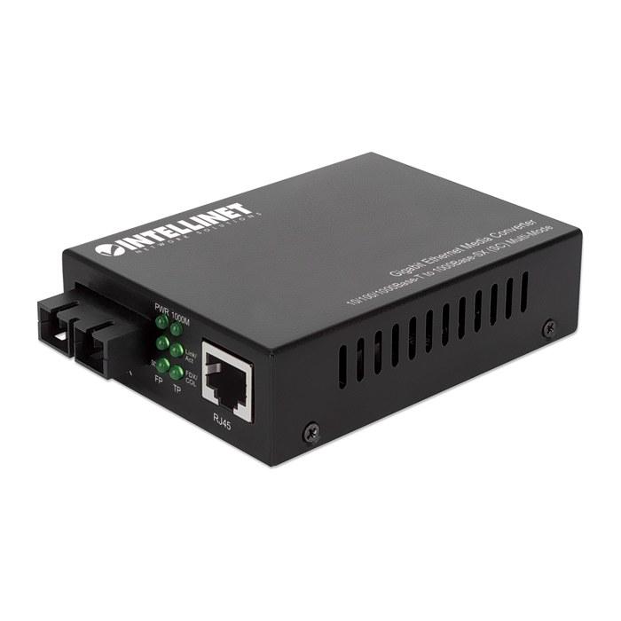 INTELLINET Gigabit Medienkonverter SC Multimode 550m Auto
