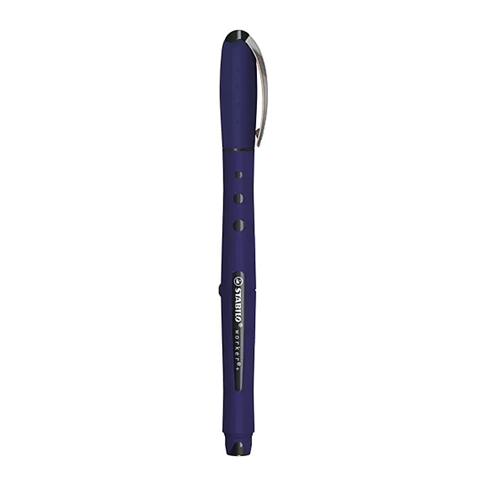 STABILO worker®+ medium NatureCOLORS Wildflower Tintenroller preußischblau 0,5 mm, Schreibfarbe: blau, 1 St.