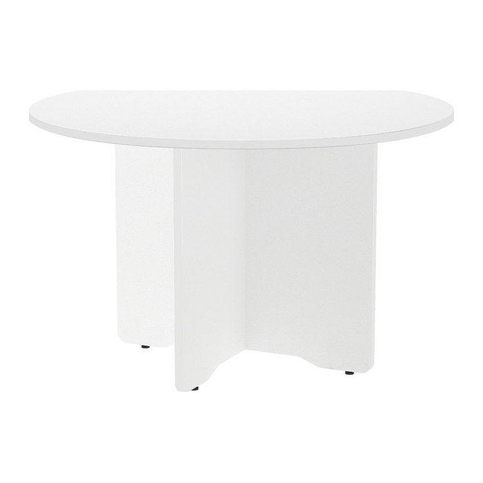 rocada Mehrzwecktisch weiß rund, Säulenfuß weiß, 120,0 x 120,0 x 72,0 cm