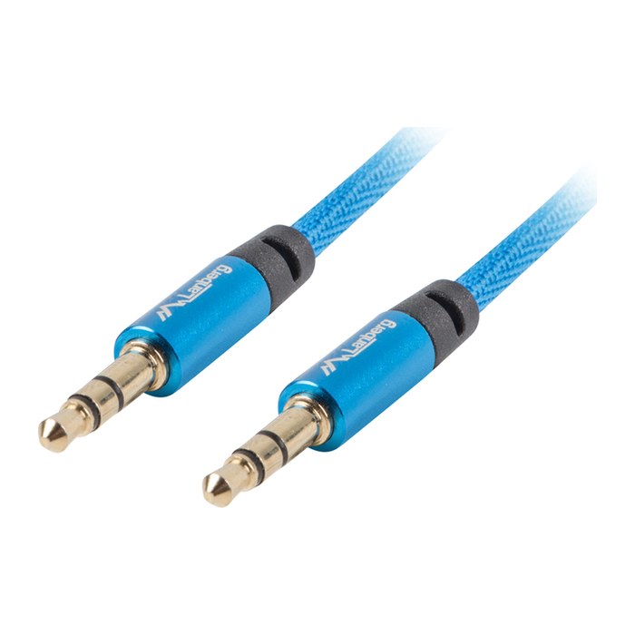 LANBERG Audiokabel Minijack 3.5mm M/M 3 PIN 3,0m PREMIUM bl