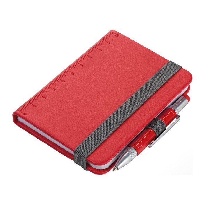 TROIKA Notizblock LILIPAD+LILIPUT TOOL PEN rot