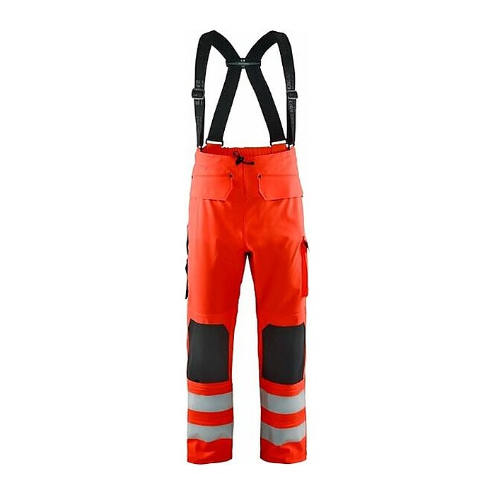 BLAKLÄDER® unisex Warnschutz-Latzhose 1302 rot Größe XL